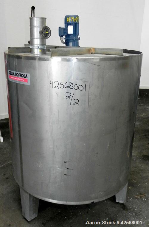 Used Della Toffola Rotary Vacuum Filter, 107 Square Feet (10 square meter) Filter Area, Model EC 10. 304 Stainless Steel. 46.8” Diameter x 93.6” straight side (1200 mm x 2500 mm straight side) filter...