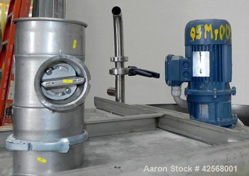 Used Della Toffola Rotary Vacuum Filter, 107 Square Feet (10 square meter) Filter Area, Model EC 10. 304 Stainless Steel. 46.8” Diameter x 93.6” straight side (1200 mm x 2500 mm straight side) filter...