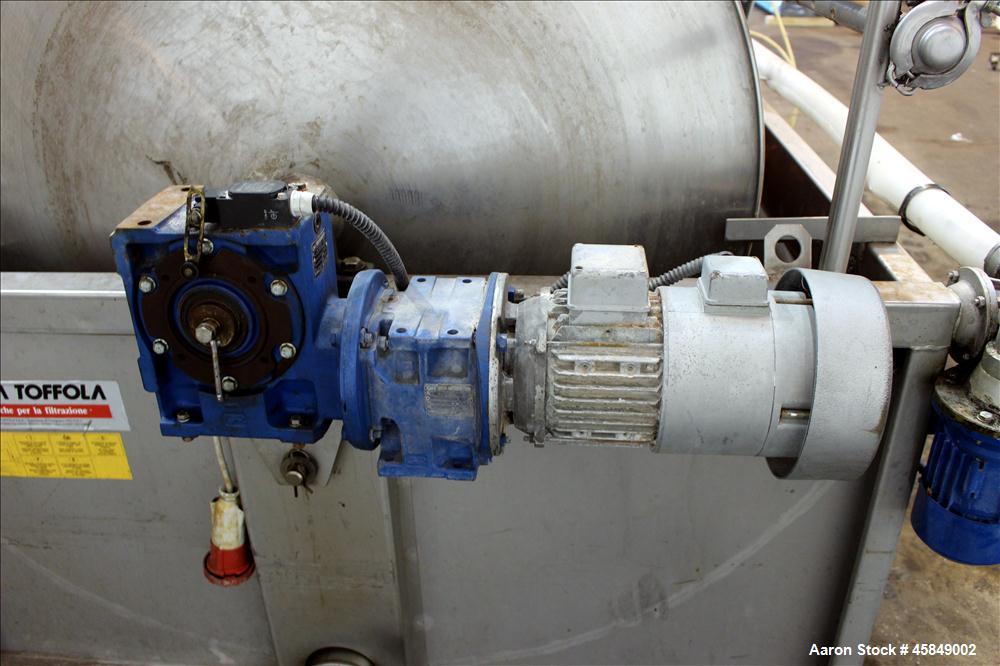 Used Della Toffola horizontal rotary vacuum filter