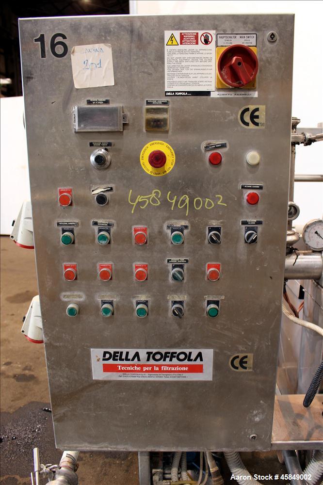 Used Della Toffola horizontal rotary vacuum filter