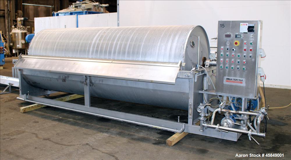Used Della Toffal horizontal rotary vacuum filter