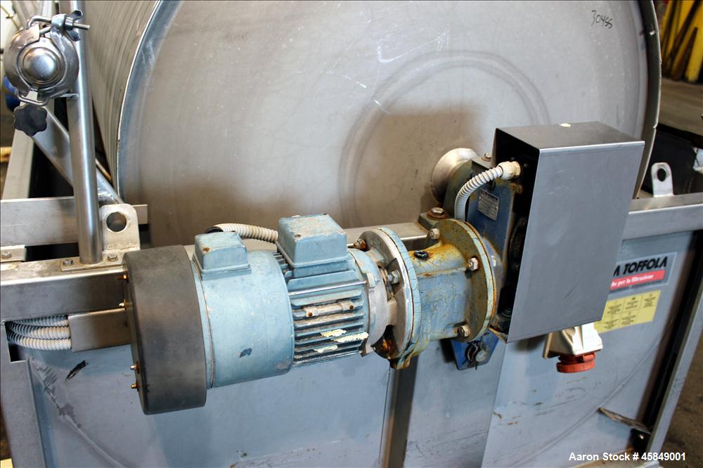 Used Della Toffal horizontal rotary vacuum filter