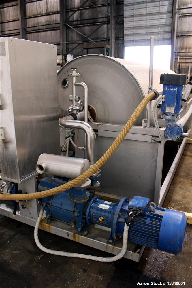 Used Della Toffal horizontal rotary vacuum filter