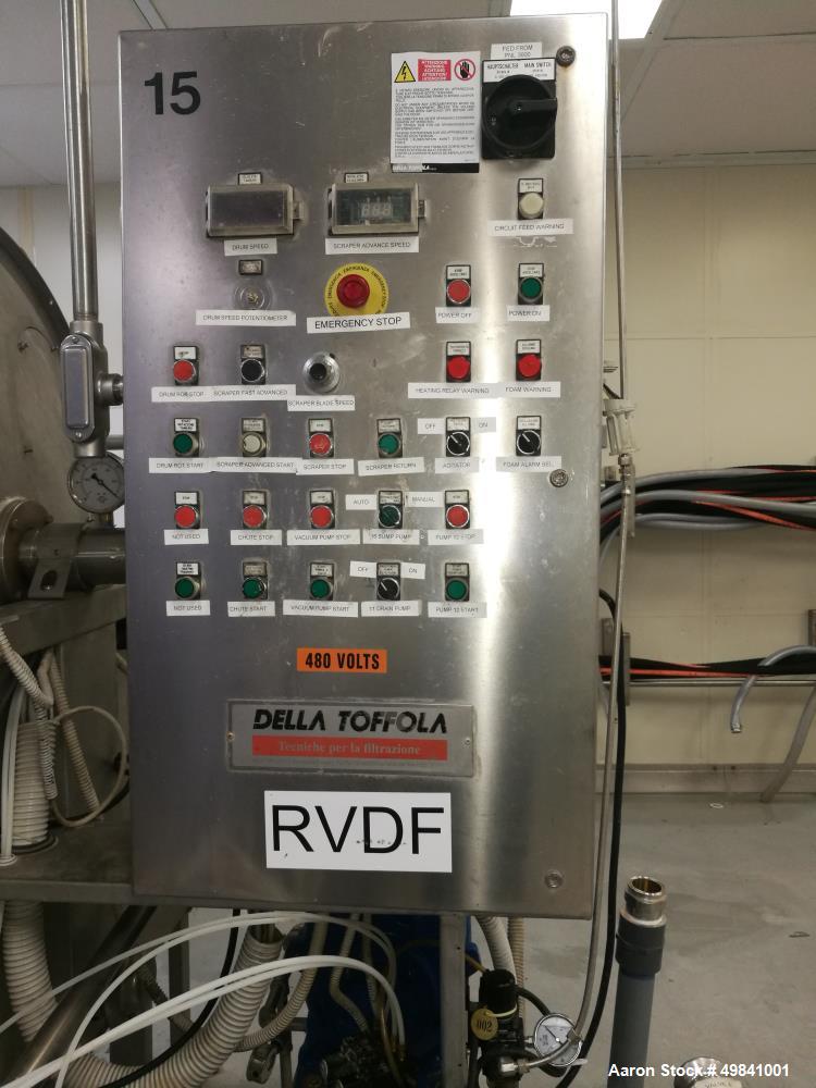Used Della Toffola Rotary Vacuum Filter.
