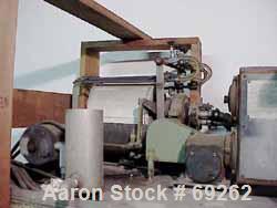 USED: Dorr Oliver rotary vacuum filter, 316 stainless steel contact area. Approximate 3 square foot surface area. 12" diameter x 12" face drum, driven by a 1/4 hp, 220/440 volt, variable gear drive. ...