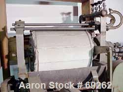 USED: Dorr Oliver rotary vacuum filter, 316 stainless steel contact area. Approximate 3 square foot surface area. 12" diameter x 12" face drum, driven by a 1/4 hp, 220/440 volt, variable gear drive. ...