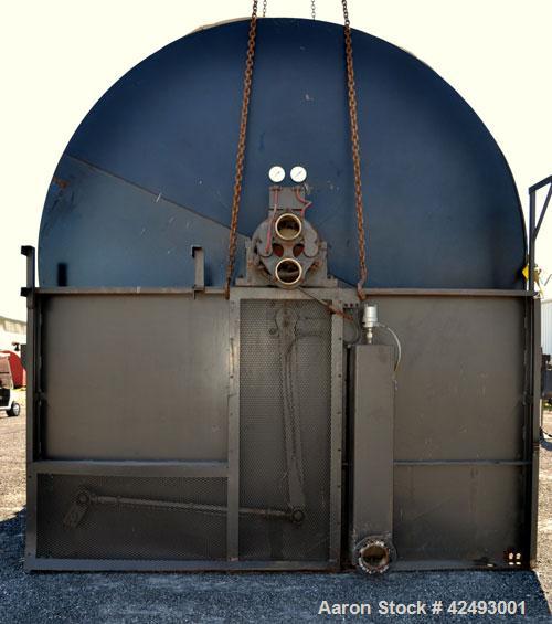 Used Eimco Sanitary Eimcobelt Rotary Vacuum Filter, 376 Square Feet Filter Area, Carbon Steel. Drum 144’’ diameter x 120’’ face, variable submergence. Drum driven by a 3 hp, 3/60/230/460 volt, 1755 r...