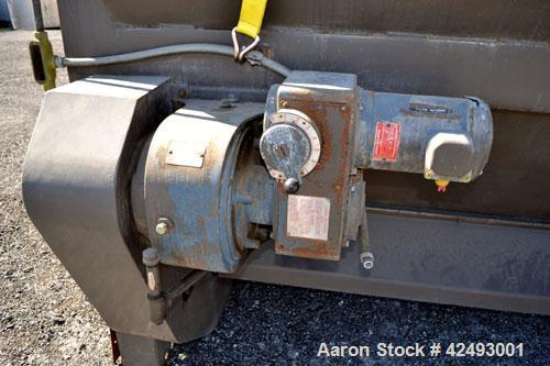 Used Eimco Sanitary Eimcobelt Rotary Vacuum Filter, 376 Square Feet Filter Area, Carbon Steel. Drum 144’’ diameter x 120’’ face, variable submergence. Drum driven by a 3 hp, 3/60/230/460 volt, 1755 r...