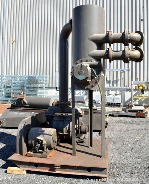 Used Eimco Sanitary Eimcobelt Rotary Vacuum Filter, 376 Square Feet Filter Area, Carbon Steel. Drum 144’’ diameter x 120’’ face, variable submergence. Drum driven by a 3 hp, 3/60/230/460 volt, 1755 r...