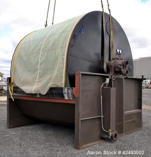 Used Eimco Sanitary Eimcobelt Rotary Vacuum Filter, 376 Square Feet Filter Area, Carbon Steel. Drum 144’’ diameter x 120’’ face, variable submergence. Drum driven by a 3 hp, 3/60/230/460 volt, 1755 r...