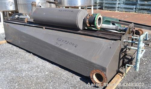 Used Eimco Sanitary Eimcobelt Rotary Vacuum Filter, 376 Square Feet Filter Area, Carbon Steel. Drum 144’’ diameter x 120’’ face, variable submergence. Drum driven by a 3 hp, 3/60/230/460 volt, 1755 r...