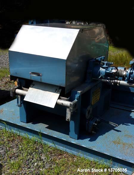 Used Eimco Rotary Vacuum Filter System. 3' diameter x 1' face. 9.4 sq. ft. 316 stainless steel construction, knife discharge, 1 Hp. Variable speed drum drive, 1/3 Hp agitator drive. Nash Model AHF- 8...