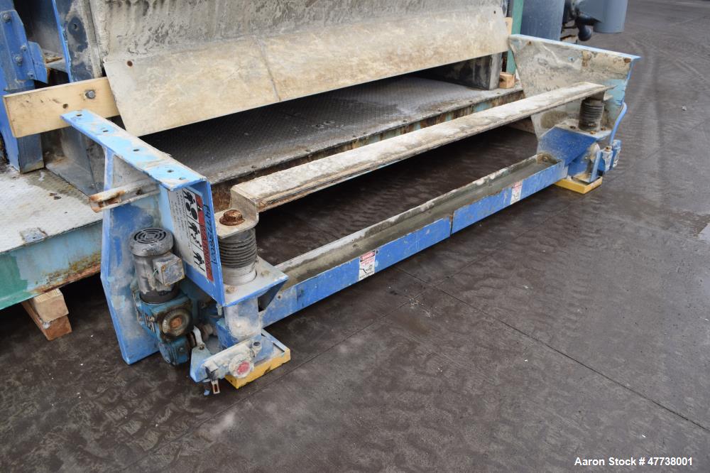 Used Eimco Pre-Coat Rotary Vacuum Filter, Approximate 150 Square Feet Filter Area, Carbon Steel. Drum 6 diameter x approximate 8 face driven by a 3/4hp, 3/60/208-230/460 volt, 1725 rpm Speed-Trol var...