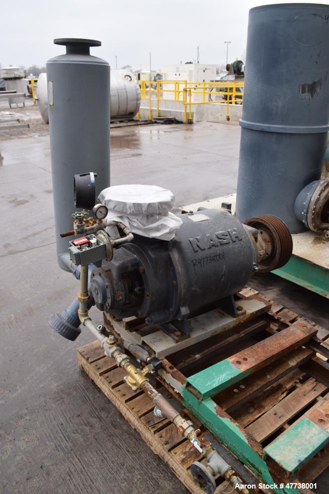 Used Eimco Pre-Coat Rotary Vacuum Filter, Approximate 150 Square Feet Filter Area, Carbon Steel. Drum 6 diameter x approximate 8 face driven by a 3/4hp, 3/60/208-230/460 volt, 1725 rpm Speed-Trol var...