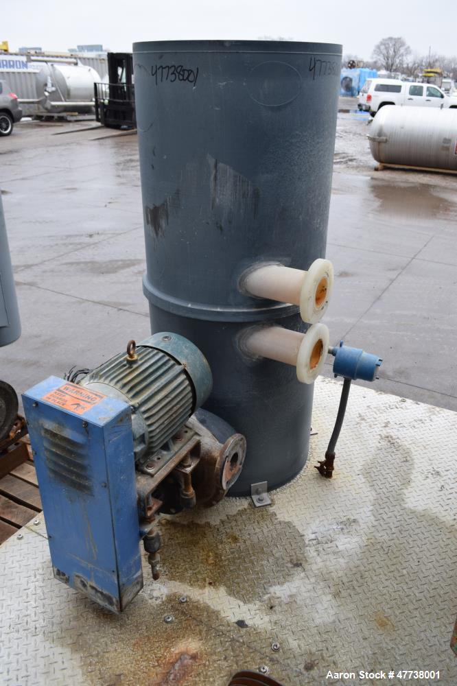 Used Eimco Pre-Coat Rotary Vacuum Filter, Approximate 150 Square Feet Filter Area, Carbon Steel. Drum 6 diameter x approximate 8 face driven by a 3/4hp, 3/60/208-230/460 volt, 1725 rpm Speed-Trol var...