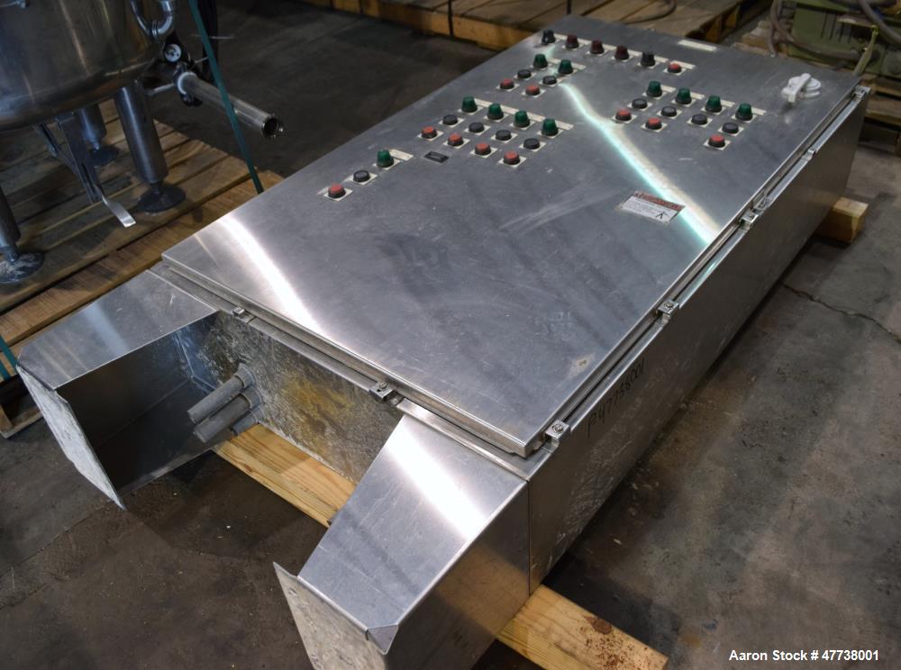 Used Eimco Pre-Coat Rotary Vacuum Filter, Approximate 150 Square Feet Filter Area, Carbon Steel. Drum 6 diameter x approximate 8 face driven by a 3/4hp, 3/60/208-230/460 volt, 1725 rpm Speed-Trol var...