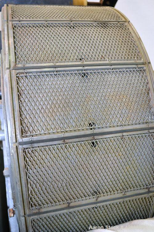 Used Filtration Engineers Rotary Vacuum Drum Filter, 9.4 Square Feet Filter Area, Model 3X1, 316 Stainless Steel. Drum 36 diameter x 12 long. Drum driven by an approximate 1hp variable speed motor. S...