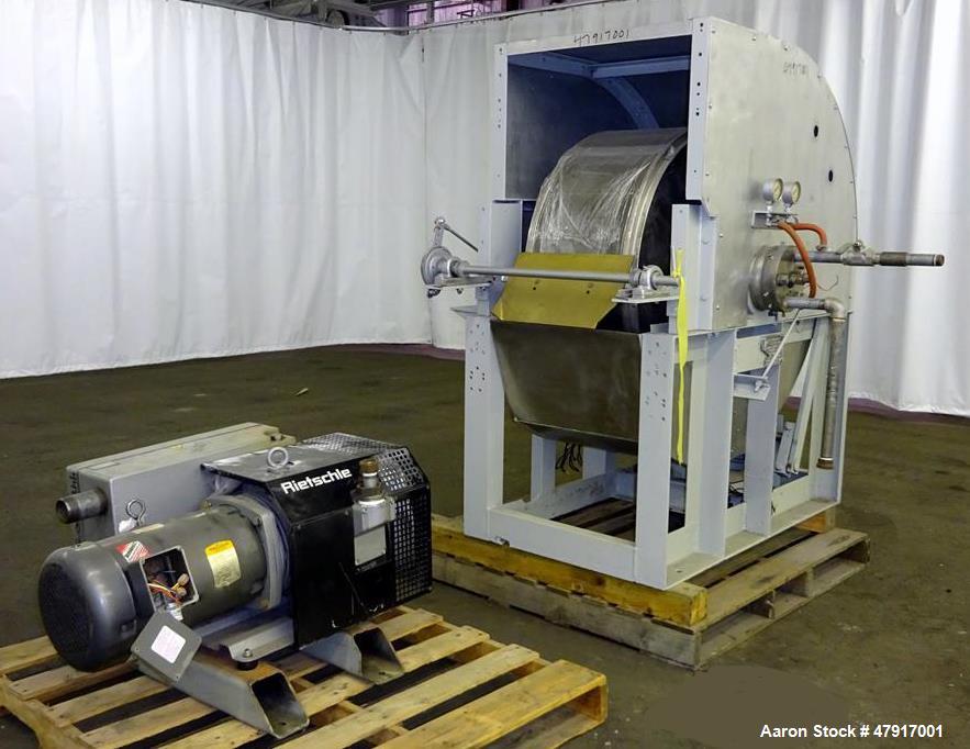 Used Komline-Sanderson Rotary Vacuum Filter 316 Stainless Steel.