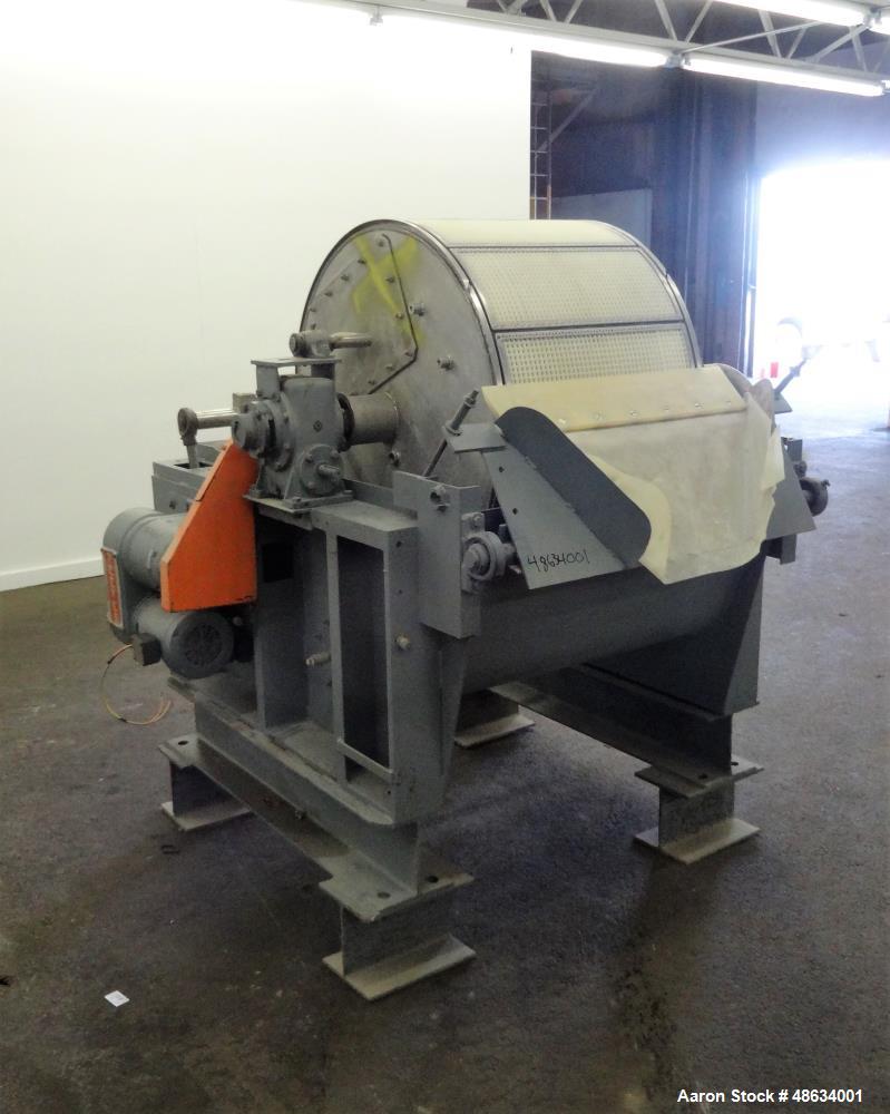 Used Komline Sanderson Rotary Vacuum Filter, Approximate 18.8 Square Feet, 316