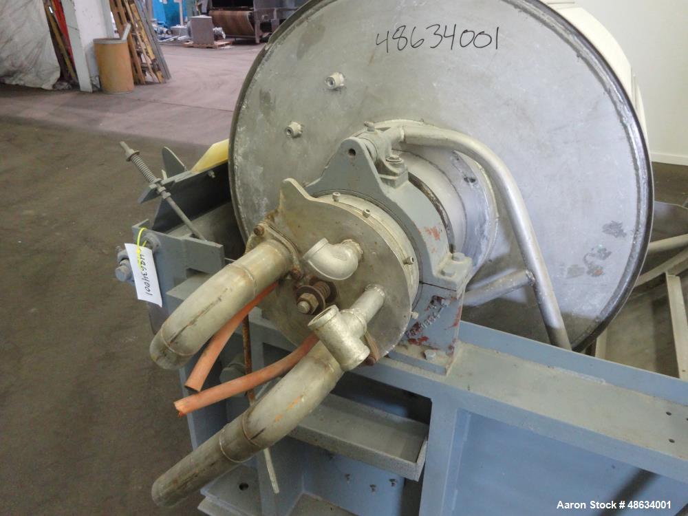 Used Komline Sanderson Rotary Vacuum Filter, Approximate 18.8 Square Feet, 316