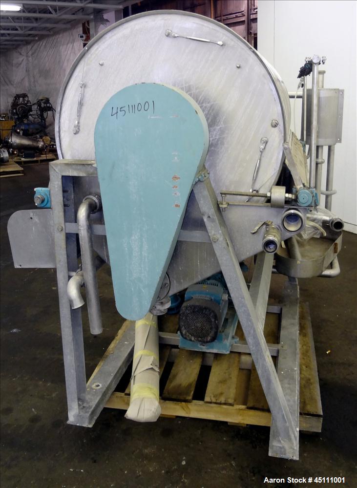 Used Stainless Steel Larsson Rotary Vacuum Filter