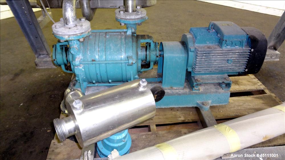 Used Stainless Steel Larsson Rotary Vacuum Filter