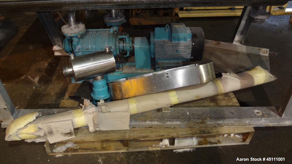 Used Stainless Steel Larsson Rotary Vacuum Filter