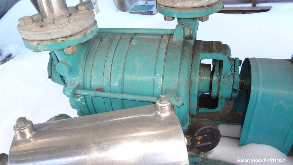 Used Stainless Steel Larsson Rotary Vacuum Filter