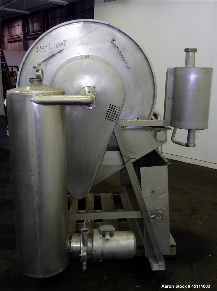 Used Stainless Steel Larsson Rotary Vacuum Filter