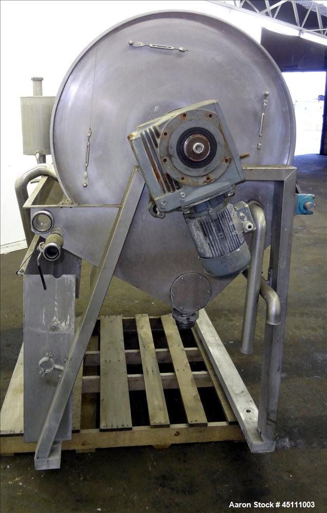 Used Stainless Steel Larsson Rotary Vacuum Filter