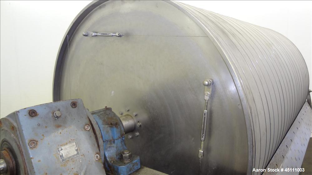 Used Stainless Steel Larsson Rotary Vacuum Filter