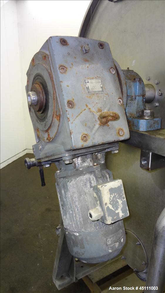 Used Stainless Steel Larsson Rotary Vacuum Filter