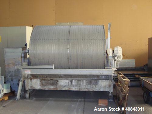 Used Stainless Steel Nivoba Rotary Vacuum Filter, 160-10 
