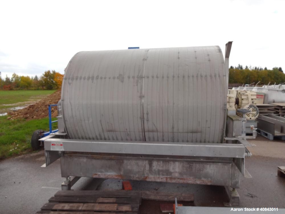 Used Stainless Steel Nivoba Rotary Vacuum Filter, 160-10 