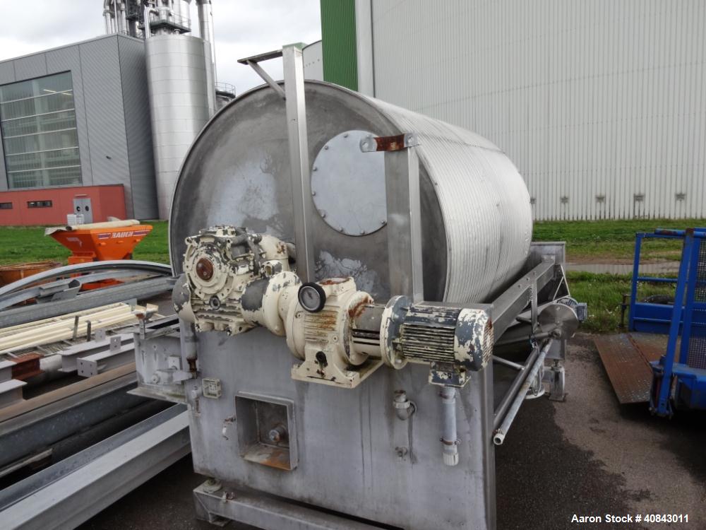 Used Stainless Steel Nivoba Rotary Vacuum Filter, 160-10 