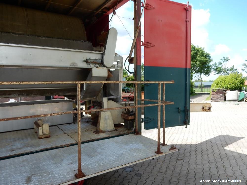 Used Nivoba Engineering Type FS Mobile Trailer Mounted Rotary Vacuum Filter