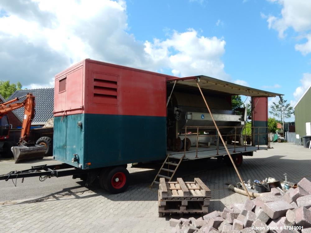 Used Nivoba Engineering Type FS Mobile Trailer Mounted Rotary Vacuum Filter