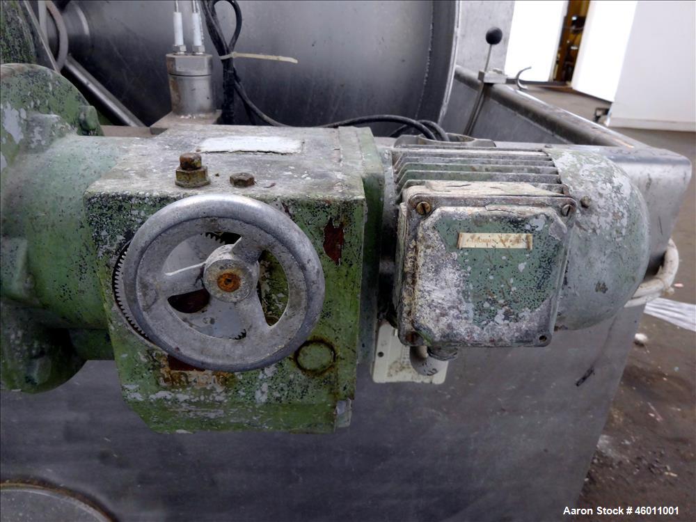 Used Seitz Enzinger Noll Duobloc (Drehfilter) Rotary Drum Vacuum Filter, Approximate 86 Square Feet (8m^2), 304 Stainless Steel. Drum 47.2" (1200 mm) diameter x 84" face. Driven by approximate 0.18/0...