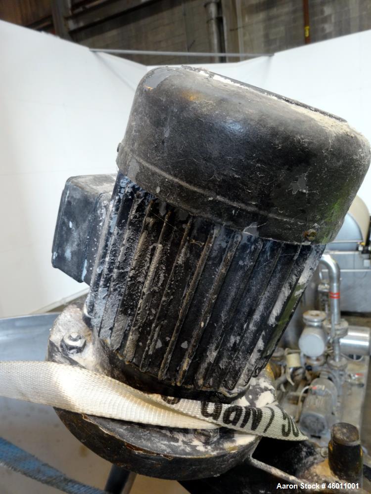 Used Seitz Enzinger Noll Duobloc (Drehfilter) Rotary Drum Vacuum Filter, Approximate 86 Square Feet (8m^2), 304 Stainless Steel. Drum 47.2" (1200 mm) diameter x 84" face. Driven by approximate 0.18/0...