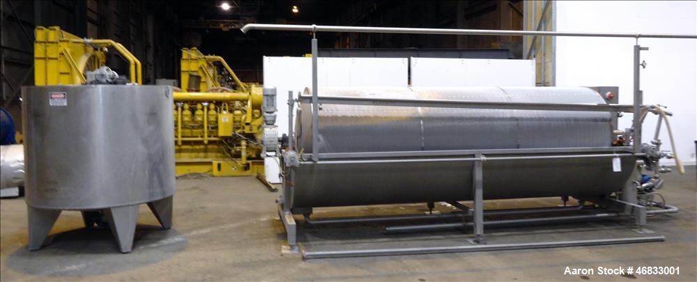 Used Spadoni Rotary Vacuum Filter, Model ASSO 15, 161 Square Feet