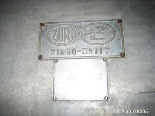 Used Permutit/Zurn Industries Micromatic Rotary Vacuum Filter