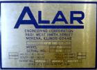 Used Alar Auto-Vac Filter System Consisting Of: (1) Alar rotary vacuum filter, model 220. 24” Diameter x 24” face 304 stainless steel drum, approximate 12.6 square feet filter area. Drum diven by a 1...