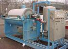 USED: Alar Engineering Corp rotary drum pre-coat, auto-vac, vacuumfilter. With 3' diameter x 6' face drum rated at 56.5 square feet offiltration surface. Stainless steel drum with advancing knivedisc...