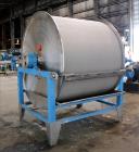 Used Alfa Laval Rotary Vacuum Filter, Type Lundinfilter TF-8M2. 81.76 Square feet (8m2) filtration area. 304 Stainless steel drum, approximately 70