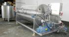 Used Della Toffola Rotary Vacuum Filter, 107 Square Feet (10 square meter) Filter Area, Model EC 10. 304 Stainless Steel. 46.8” Diameter x 93.6” straight side (1200 mm x 2500 mm straight side) filter...