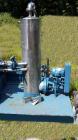 Used Eimco Rotary Vacuum Filter System. 3' diameter x 1' face. 9.4 sq. ft. 316 stainless steel construction, knife discharge, 1 Hp. Variable speed drum drive, 1/3 Hp agitator drive. Nash Model AHF- 8...