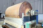 Used Eimco Pre-Coat Rotary Vacuum Filter, Approximate 150 Square Feet Filter Area, Carbon Steel. Drum 6 diameter x approximate 8 face driven by a 3/4hp, 3/60/208-230/460 volt, 1725 rpm Speed-Trol var...