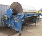 Used Komline Sanderson Rotary Vacuum Precoat Filter System, Model KS-1-585, Carbon Steel.Approximately 72