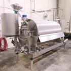 Used Padovan Rotary Drum Filter, Stainless Steel. Diatomaceous Earth. Approximately 65 square feet.  Roll dimensions 39.5