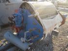 Used Westec Engineering Rotary Vacuum Filter, Approximately 36 Square Feet Filter Area, Size 3' X 4' Carbon Steel. 4' diameter x 3' face. Belt discharge, trough rake, vacuum pump, and a control panel...